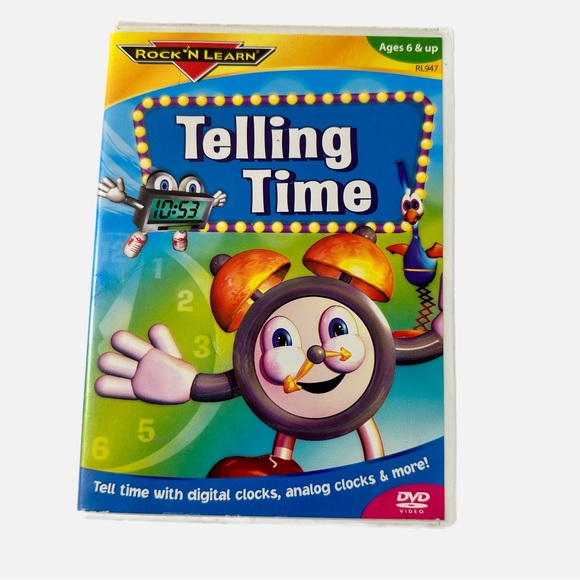 ROCK N LEARN: Telling Time DVD Good - Picture 1 of 4